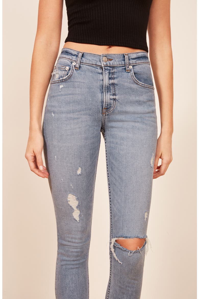 High & Skinny Jeans, Alternate, color, MAUI