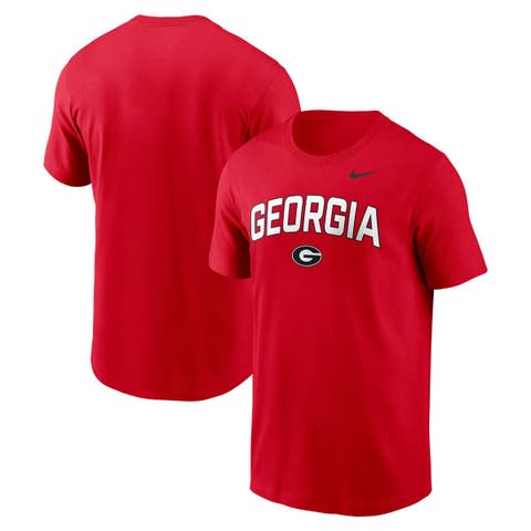 Men's Nike Red Georgia Bulldogs Primetime Arch Stack T-Shirt