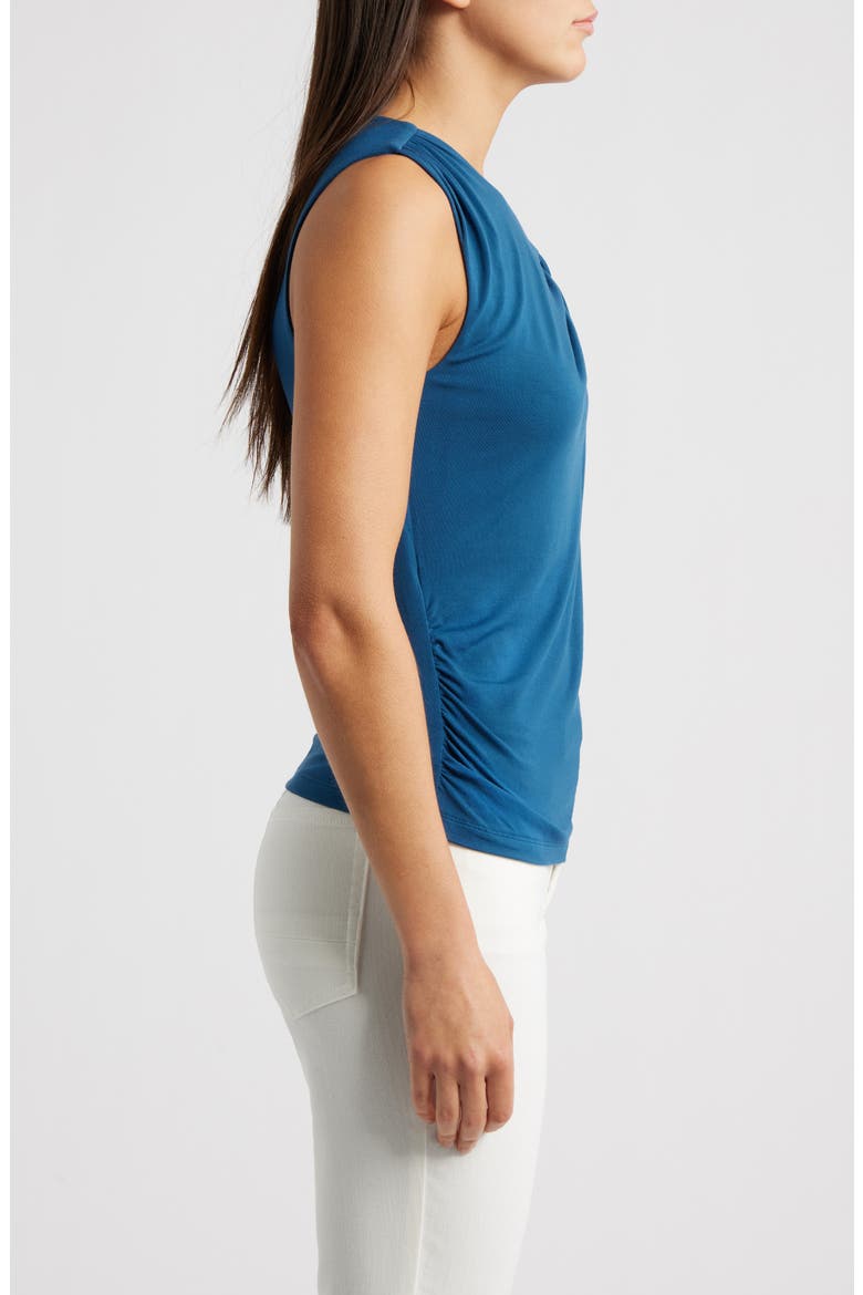 Asymmetric Neck Sleeveless Top, Alternate, color, BLUE OPAL