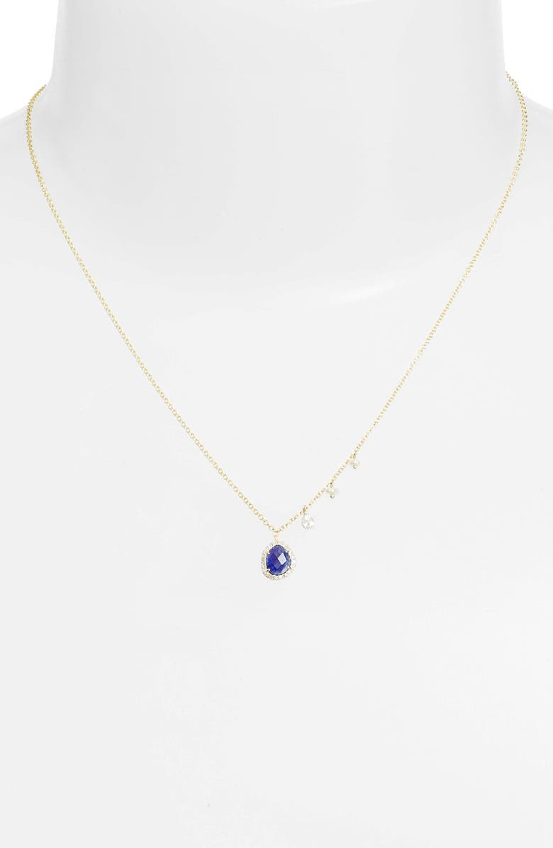 Meira T Mini Stone Diamond Pendant Necklace, Alternate, color, 