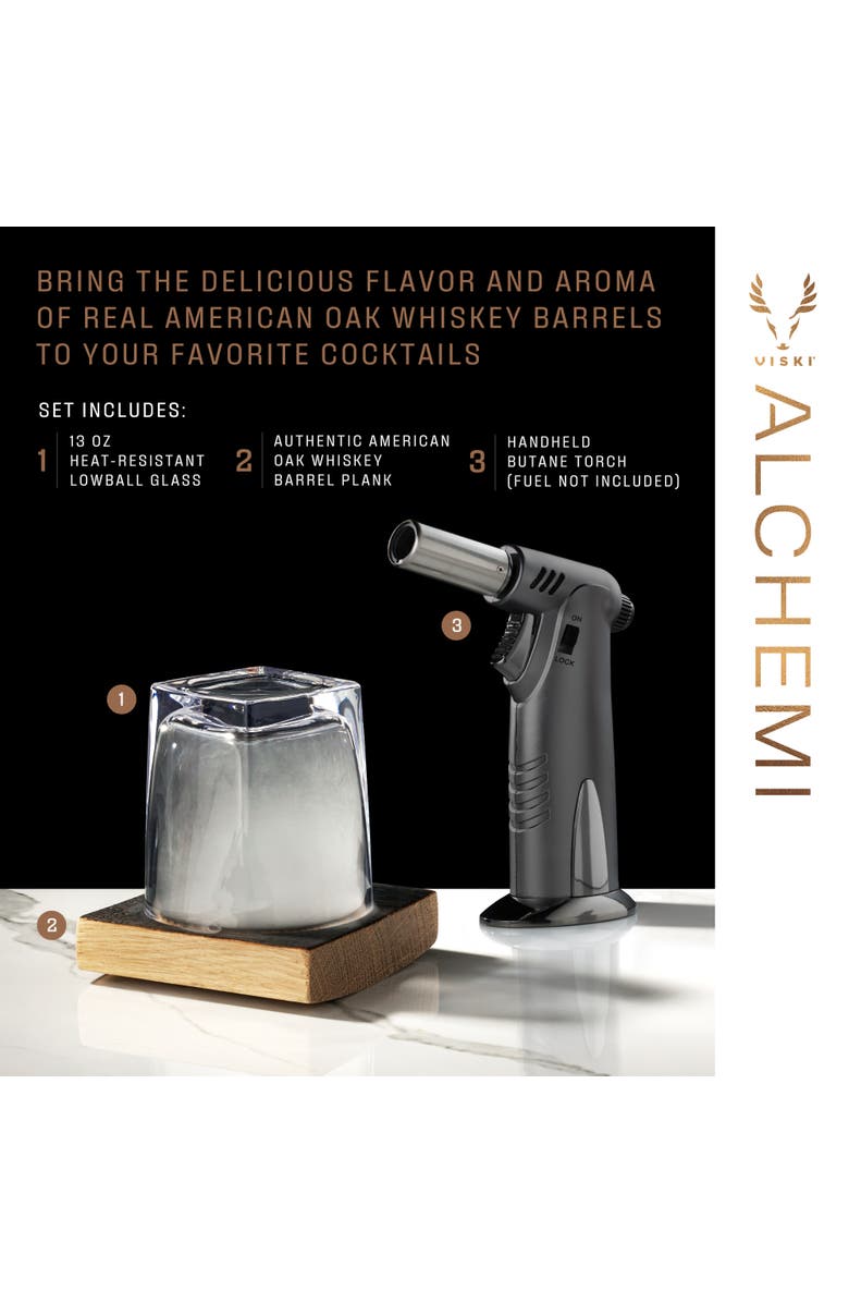 Viski Alchemi Barrel Board Smoking Kit, Alternate, color, Wood