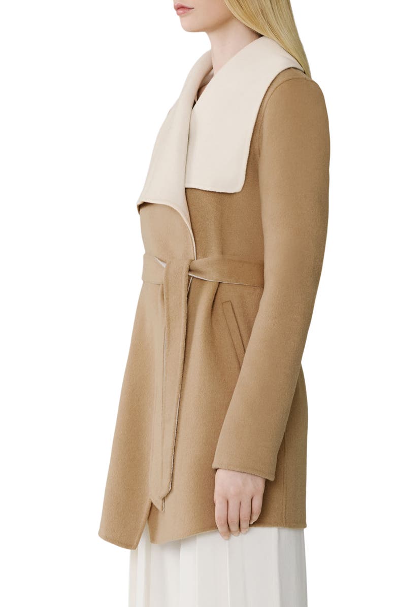 Soia & Kyo Bridgette Wool Blend Coat`, Alternate, color, Teak-Powder