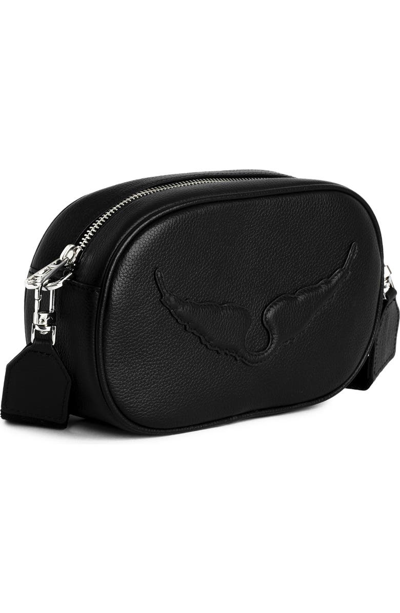 Zadig & Voltaire Rock With You Grained Leather Crossbody Bag, Alternate, color,