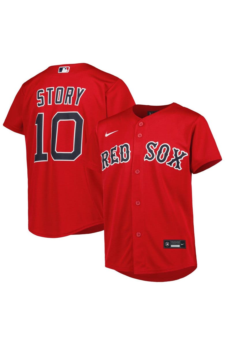 Nike Youth Nike Trevor Story Red Boston Red Sox Alternate Replica Player Jersey, Main, color, 