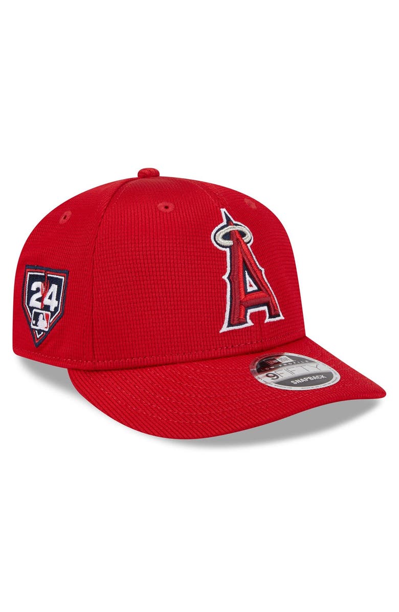 New Era Men's New Era  Red Los Angeles Angels 2024 Spring Training Low Profile 9FIFTY Snapback Hat, Main, color, 