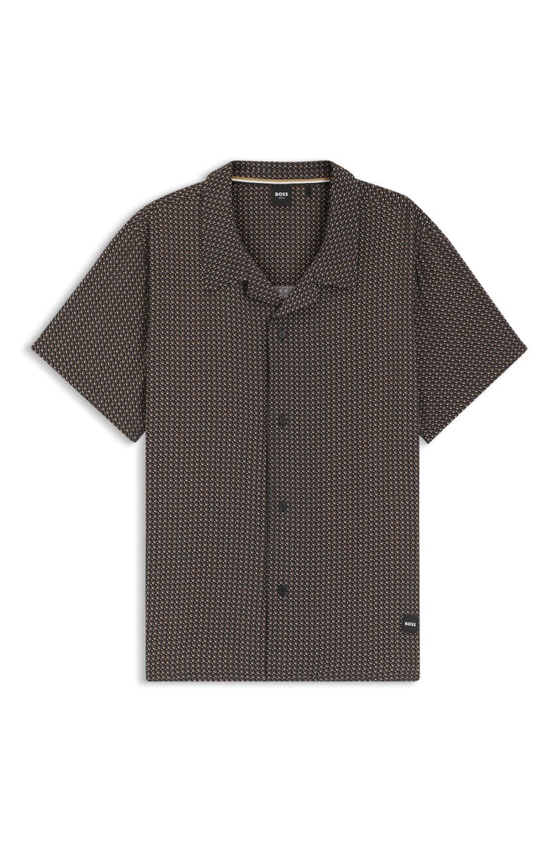 BOSS Beach Print Camp Shirt, Alternate, color,