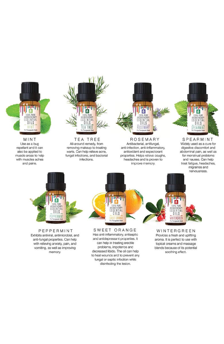 PURSONIC 14 Pack of 100% Pure Essential Aromatherapy Oils, Alternate, color, Multicolor