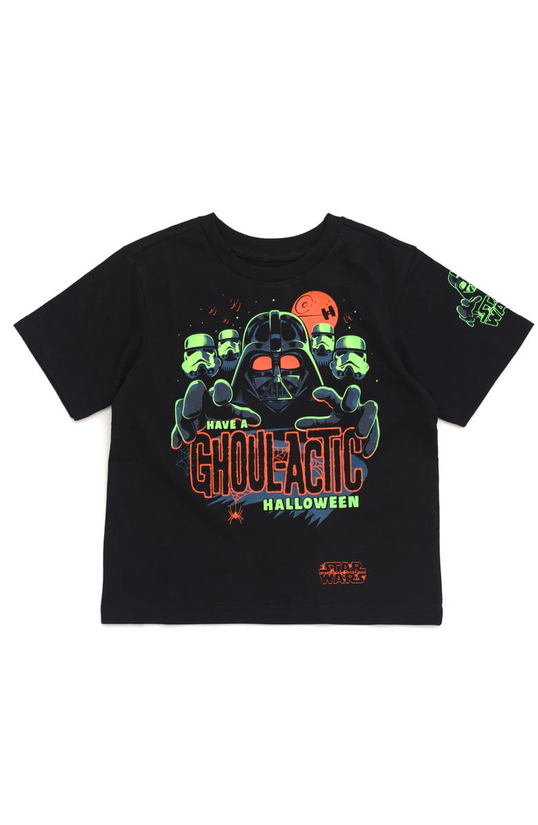 Star Wars Holiday T-Shirt, Main, color, Vader Black