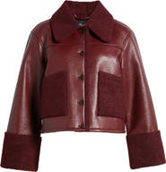 Rails Dria Faux Leather & Faux Shearling Jacket