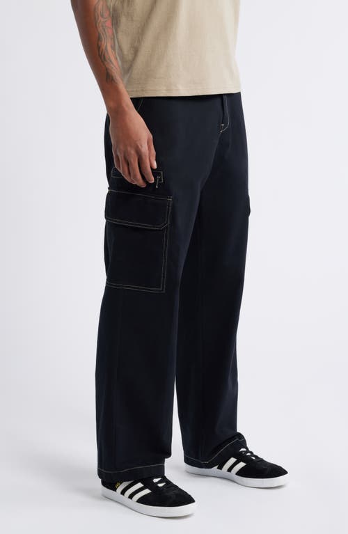 Shop Dickies Riverbend Straight Leg Cargo Work Pants In Black