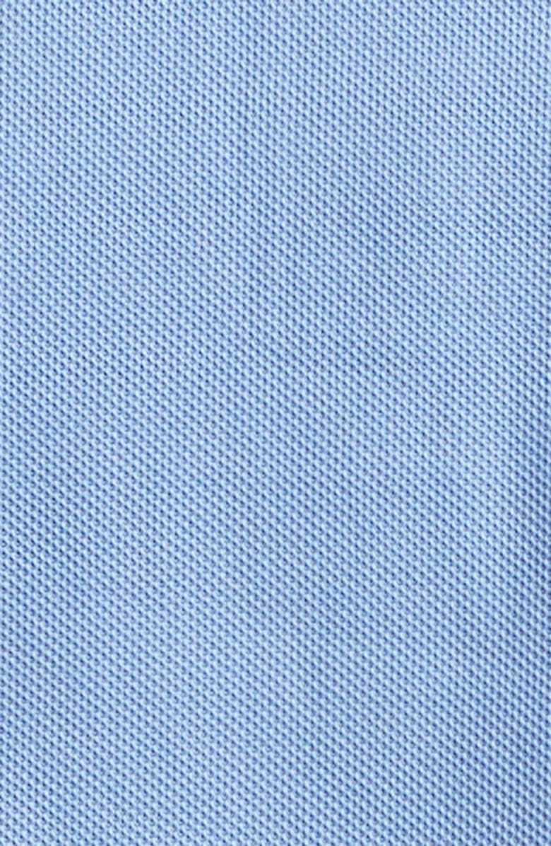 Burberry Eddie Check Trim Cotton Piqué Polo, Alternate, color, Cornflower Blue