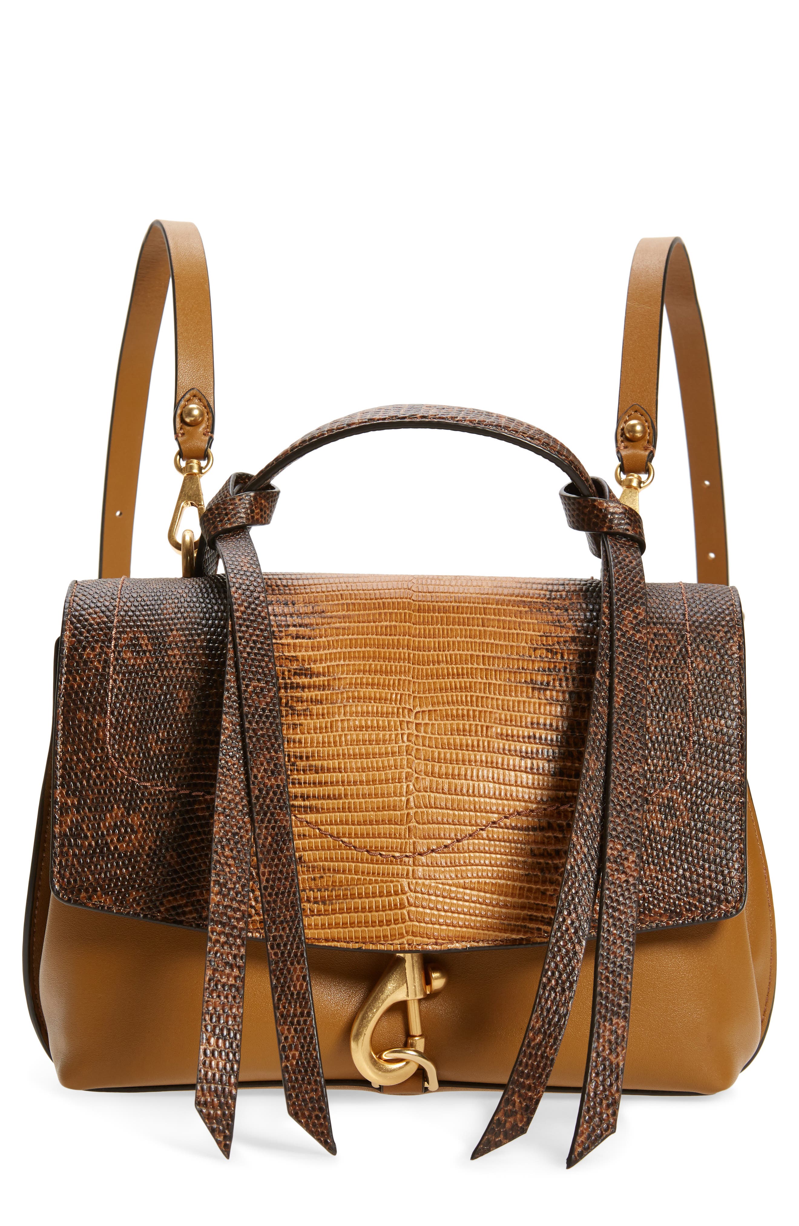 Rebecca Minkoff Medium Stella Convertible Leather Backpack, Main, color, 