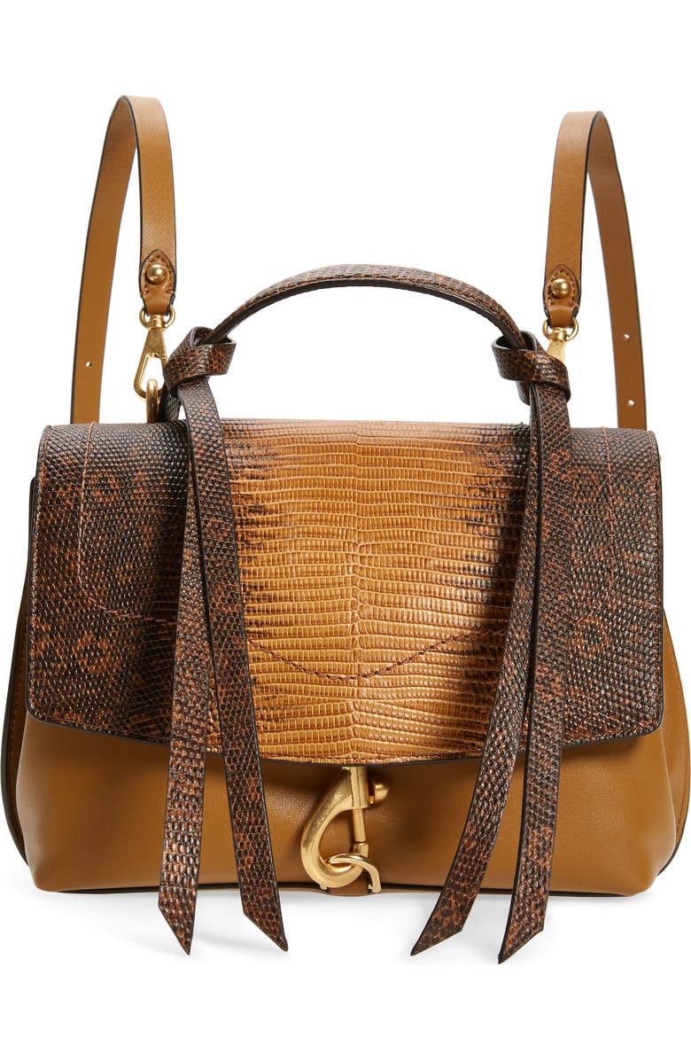 Rebecca Minkoff Medium Stella Convertible Leather Backpack, Main, color,