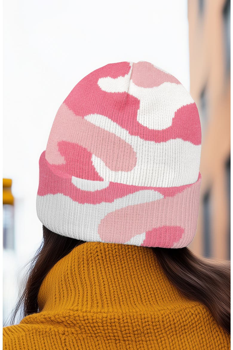 Ghost Beanie, Alternate, color, Pink Camo