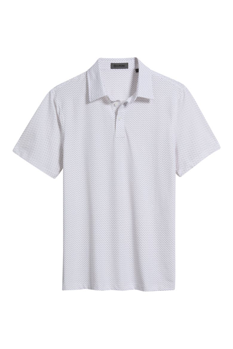 All Play Spade Performance Polo, Main, color, SNOW / DARK PLUM