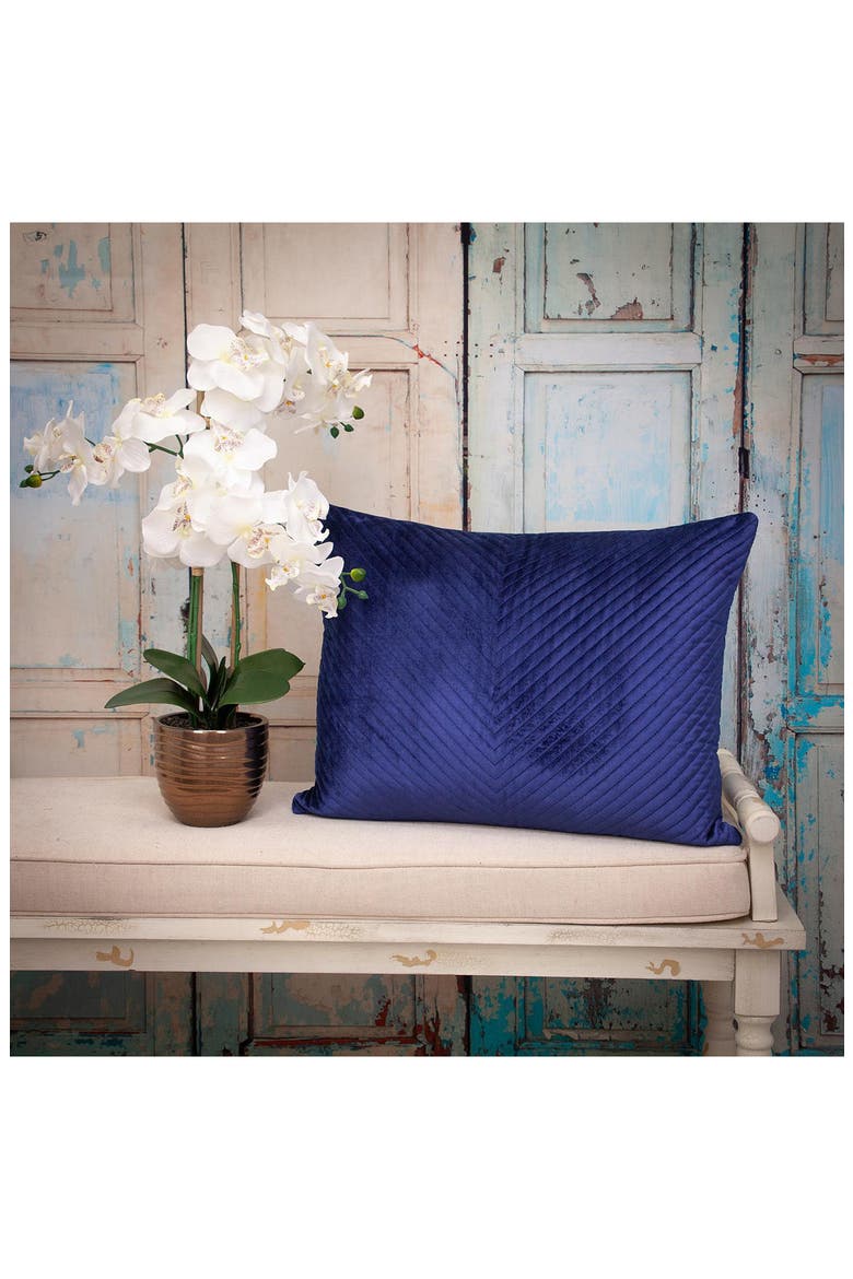 Miki Throw Pillow, Alternate, color, BLUE