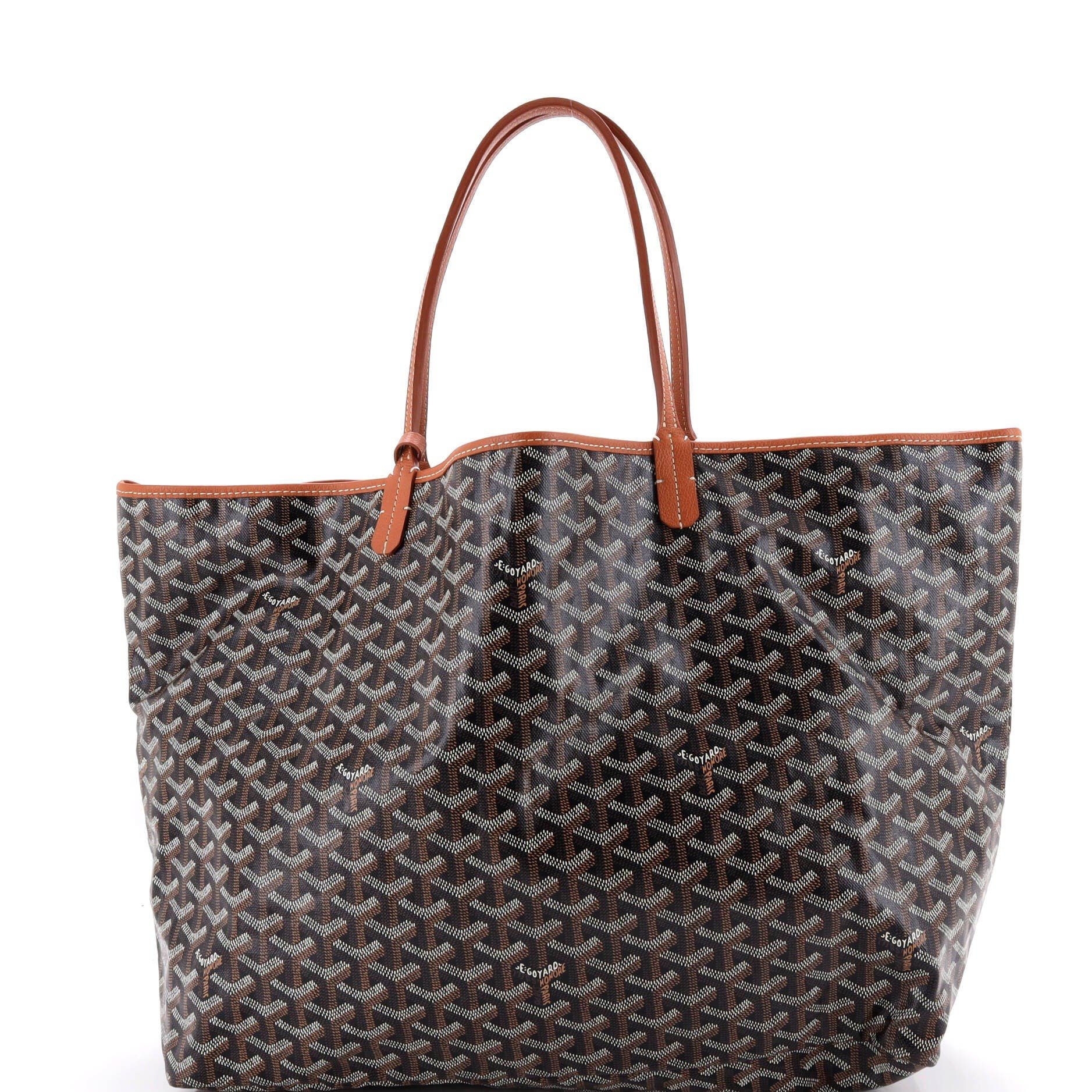 Saint Louis Tote Printed Coated Canvas GM, Alternate, color, Brown