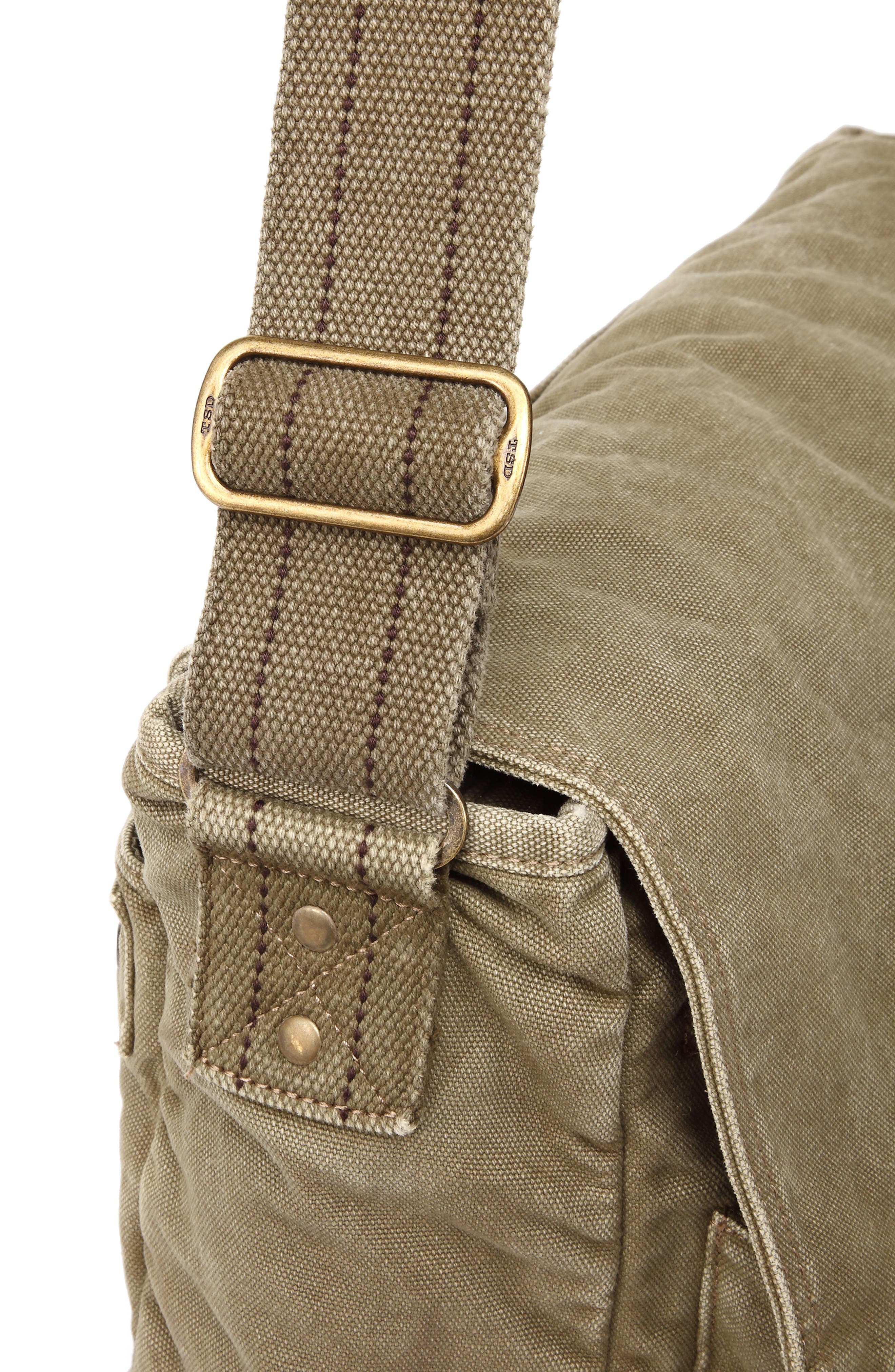 THE SAME DIRECTION Coastal Canvas Messenger Bag, Alternate, color, 