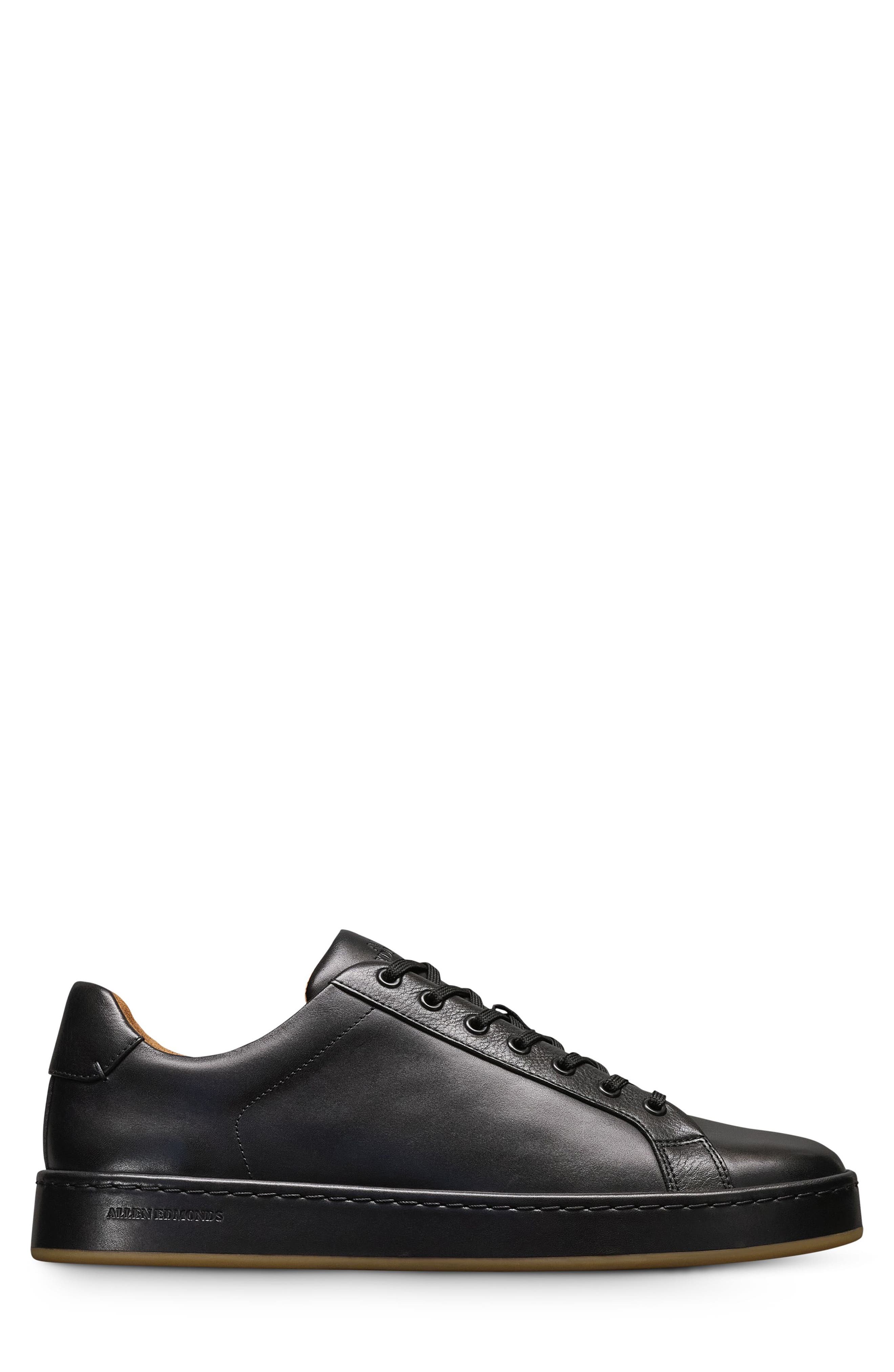 Allen Edmonds Barnes Low Top Sneaker, Alternate, color, Black