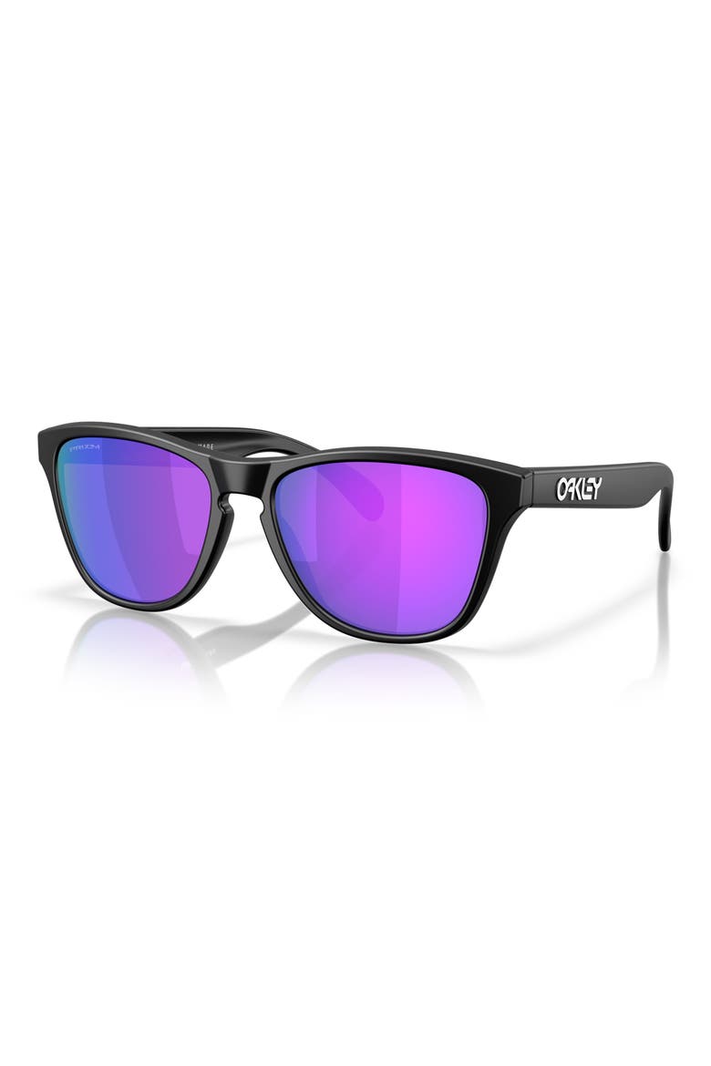 Prizm™ Sapphire 53mm Round Sunglasses, Alternate, color, MATTE BLACK / PRIZM VIOLET