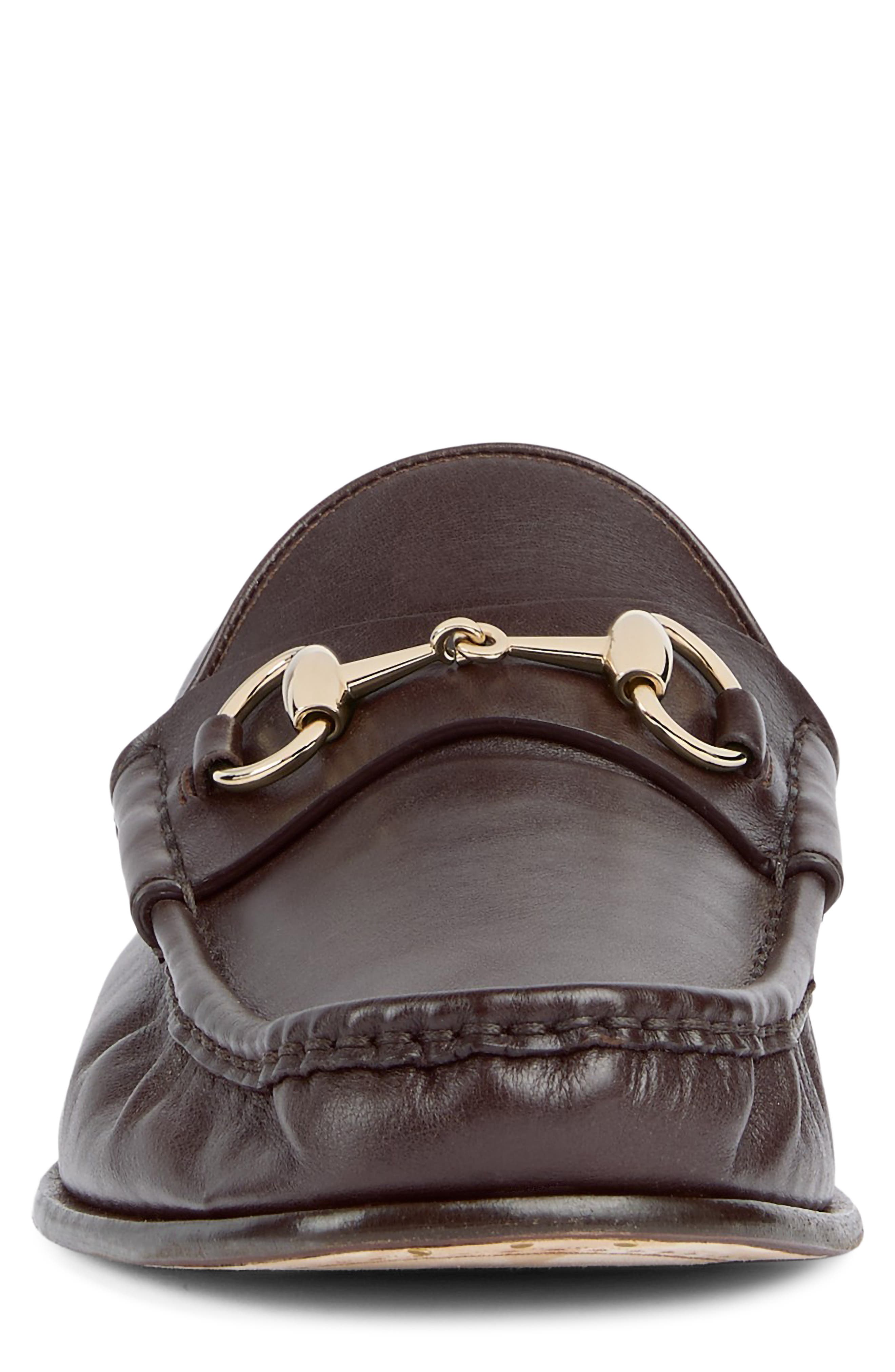 Bella Horsebit Loafer, Alternate, color, DARK BROWN