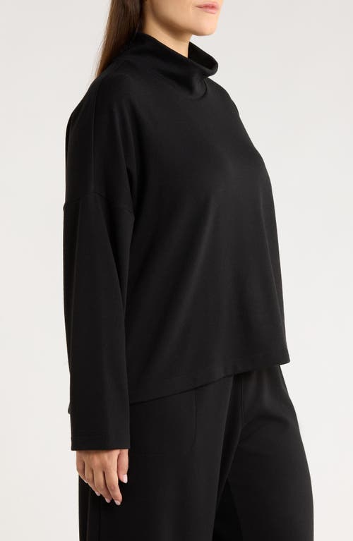 Caslonr Caslon(r) Drop Shoulder Turtleneck Top In Black