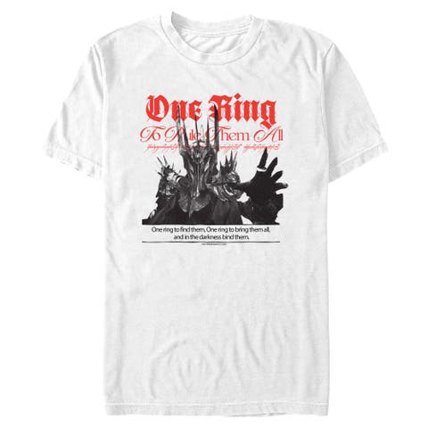 Men's The Lord of the Rings Sauron One Ring To Rule  Graphic T-Shirt