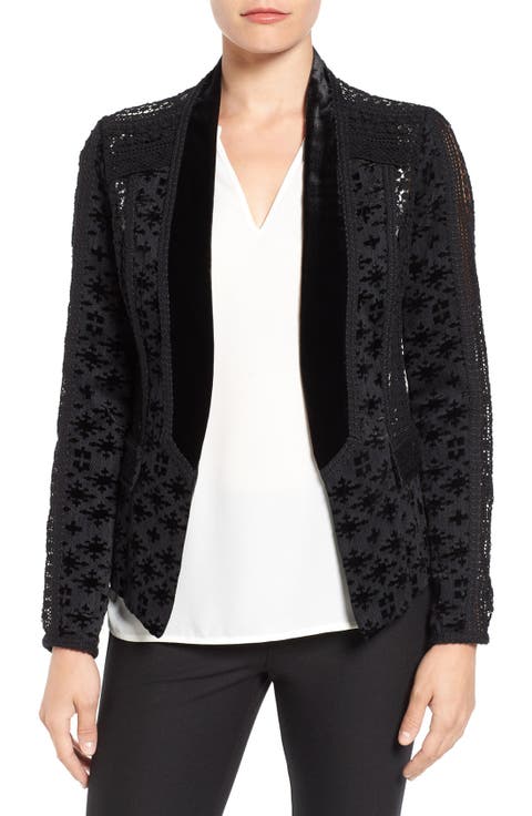 Kobi Halperin 'Pippa' Velvet & Lace Jacket
