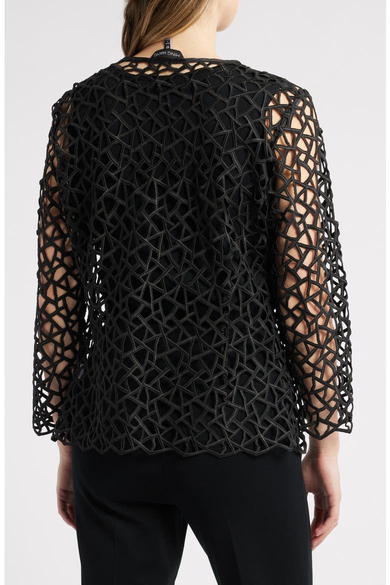 Geometric Cutout Jacket, Alternate, color, BLACK