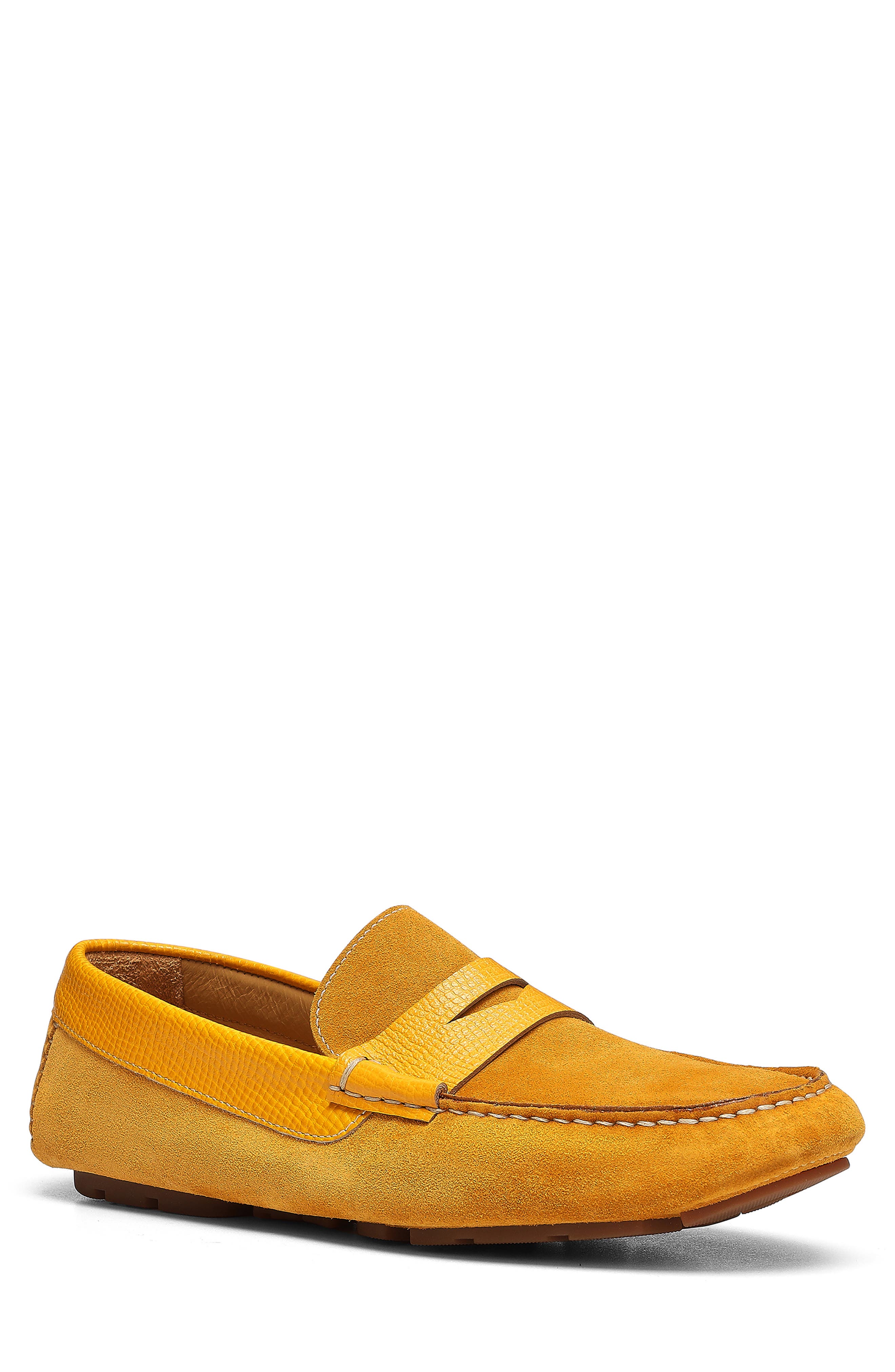 Donald Pliner Maverick Driving Penny Loafer, Main, color, Yellow