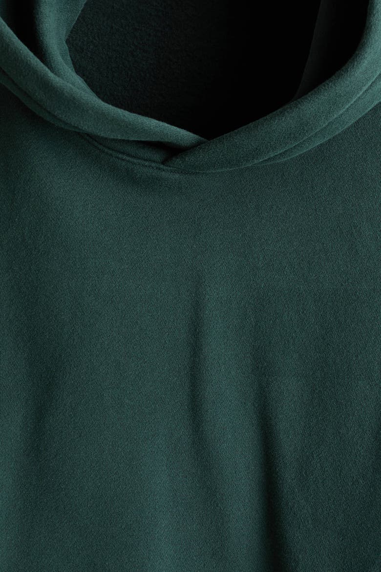 Oversized Printed Hoodie, Alternate, color, Dark green