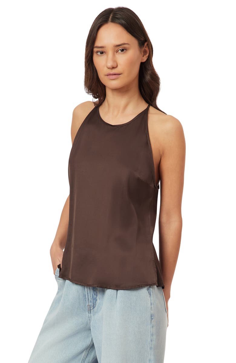 Scotch & Soda Back Tie Sleeveless Satin Top, Alternate, color, 