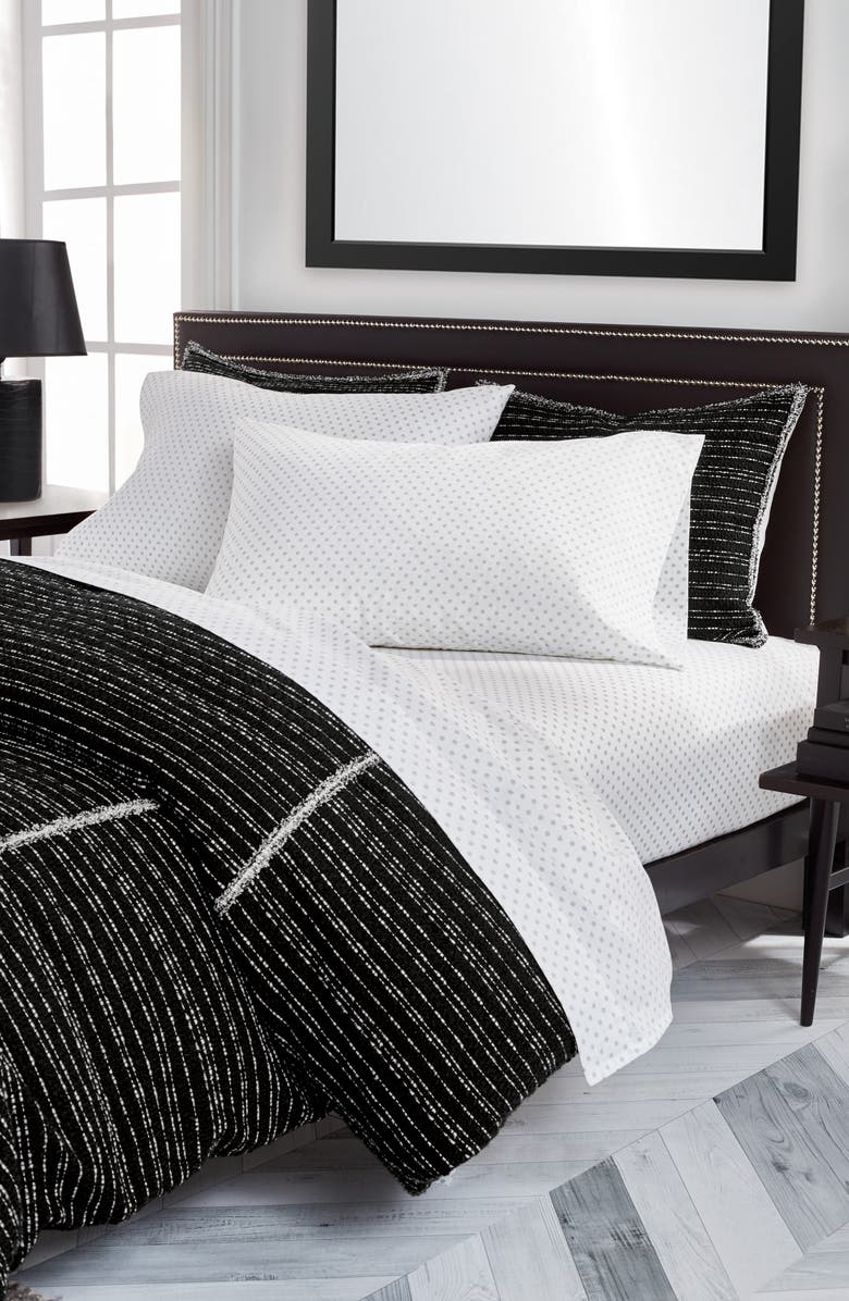 KARL LAGERFELD PARIS Tweed Comforter & Sham Set, Alternate, color, 