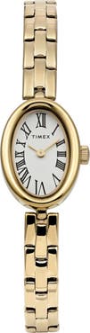 Timex® Cavatina Oval Bracelet Watch, 19mm