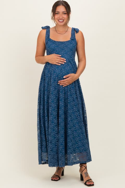 Pink Sleeveless Lace Maxi Dress