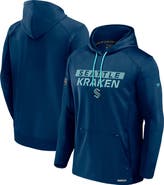 FANATICS Men's Fanatics  Navy Seattle Kraken Authentic Pro Rink Fleece Pullover Hoodie