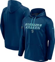 FANATICS Men's Fanatics  Navy Seattle Kraken Authentic Pro Rink Fleece Pullover Hoodie