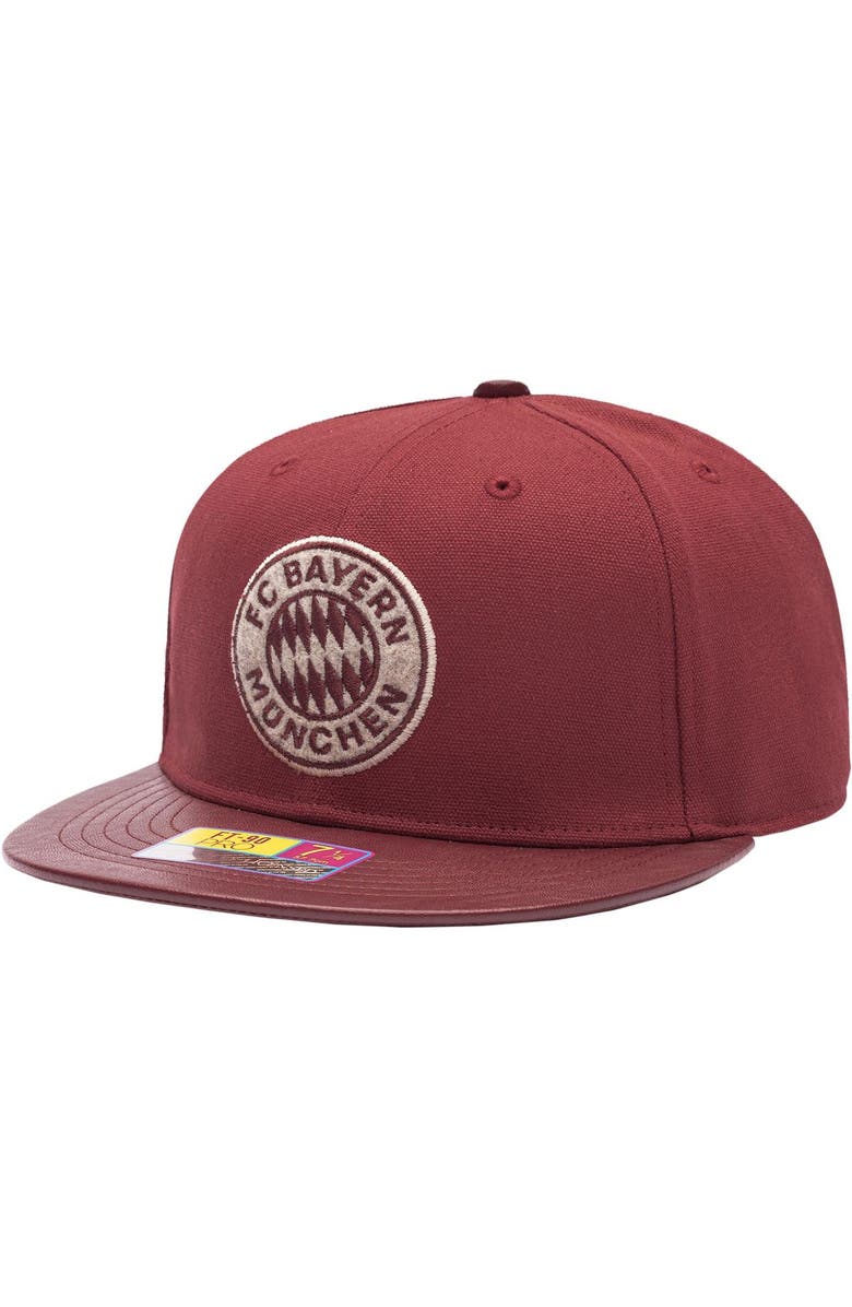 FAN INK Men's Red Bayern Munich Swatch Fitted Hat, Alternate, color, 