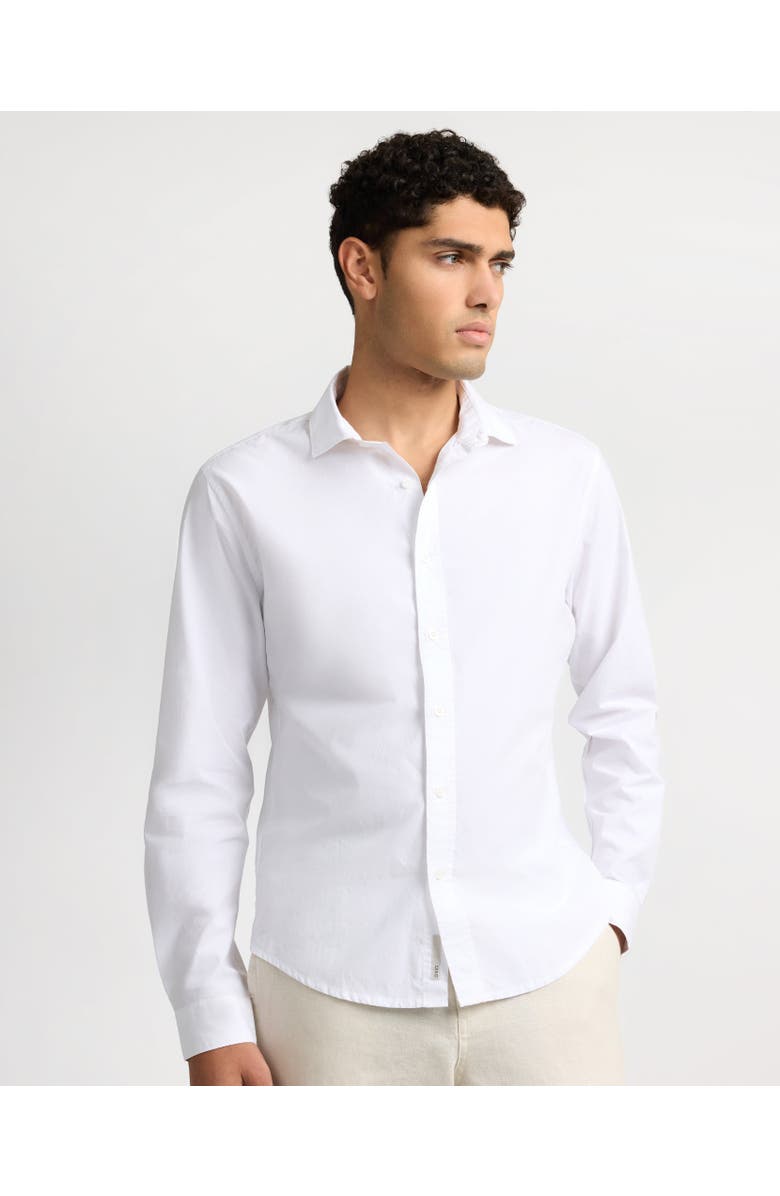 Onia Poplin Long Sleeve Button Down Shirt, Main, color, White