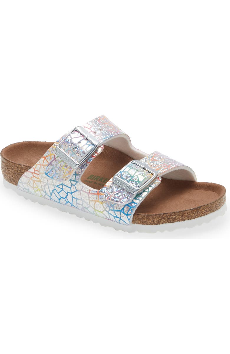 Birkenstock Arizona Glitter Slide Sandal, Main, color,