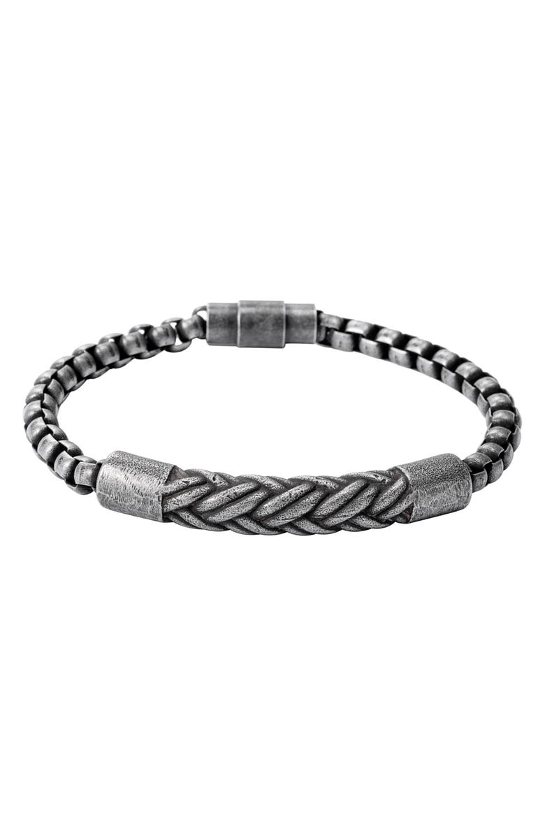 CLANCY GARRETT Round Braided Box Chain Bracelet, Alternate, color, 