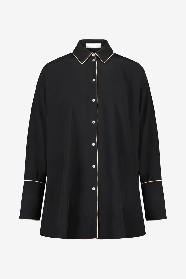 Alex Shirt with Piping, Alternate, color, Black