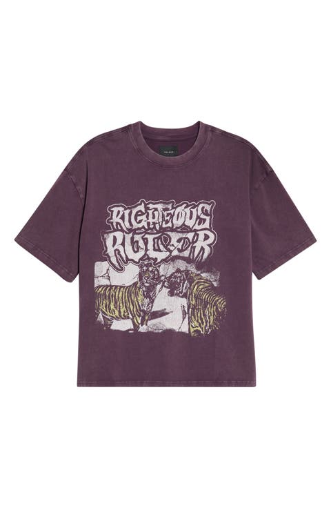 Righteous Ruler Cotton Graphic T-Shirt