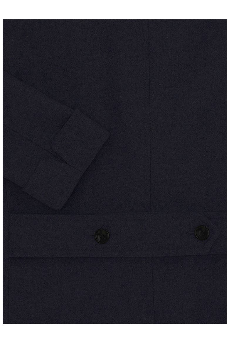 Double Breasted Wool Coat, Alternate, color, Blue