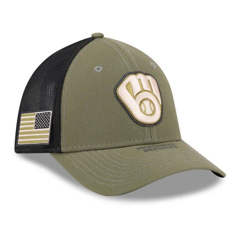 Men's New Era  Olive Milwaukee Brewers 2026 Armed Forces Day 39THIRTY M-Crown Flex Hat