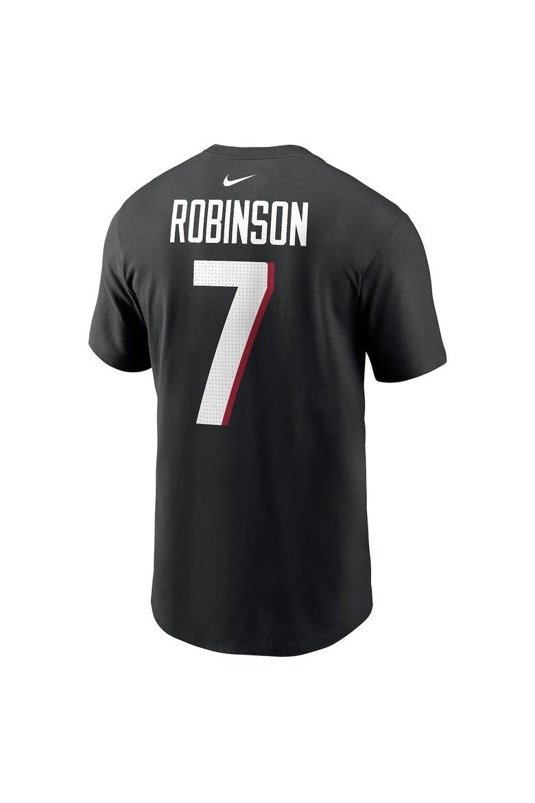 Men's Nike Bijan Robinson Black Atlanta Falcons 2023 NFL Draft First Round Pick Player Name & Number T-Shirt, Alternate, color, Black