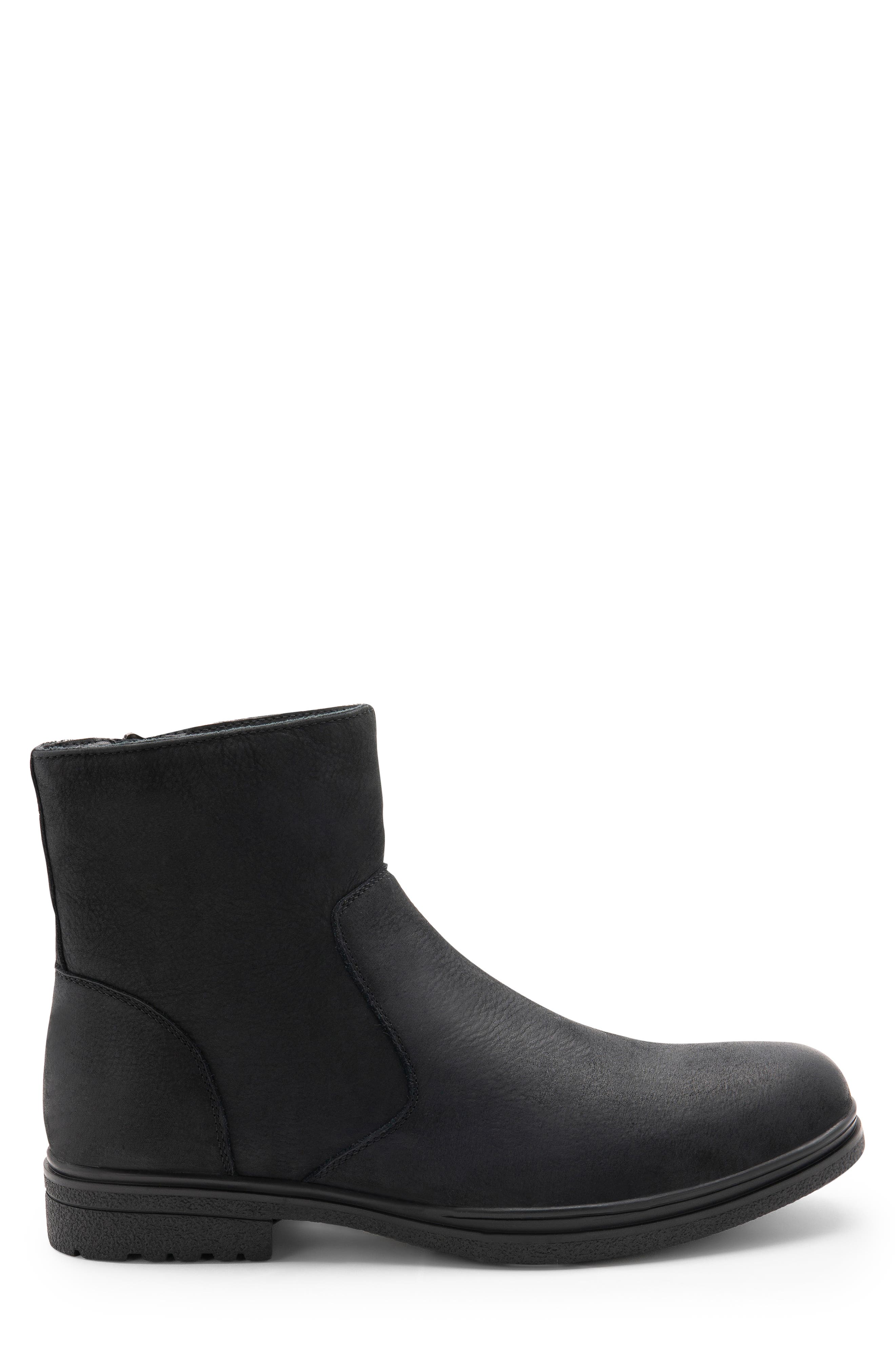 Sylvio Waterproof Zip Boot, Alternate, color, BLACK NUBUCK