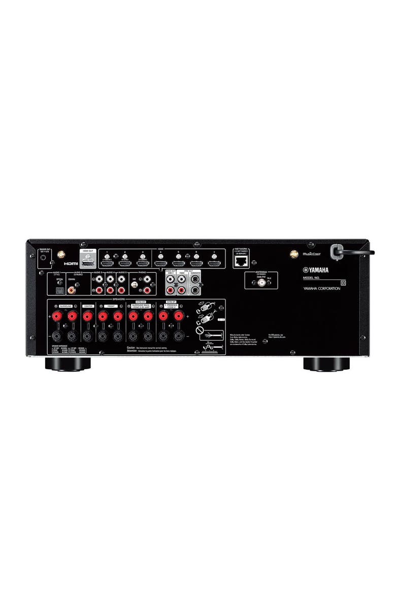 RX-V6 7.2-Channel AV Receiver with 8K HDMI and MusicCast, Alternate, color, Black