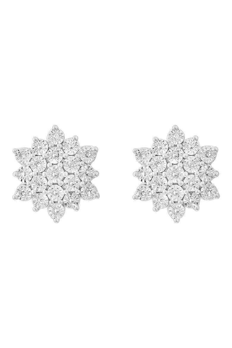 Diamond Earrings, Alternate, color, SILVER/ DIAMOND