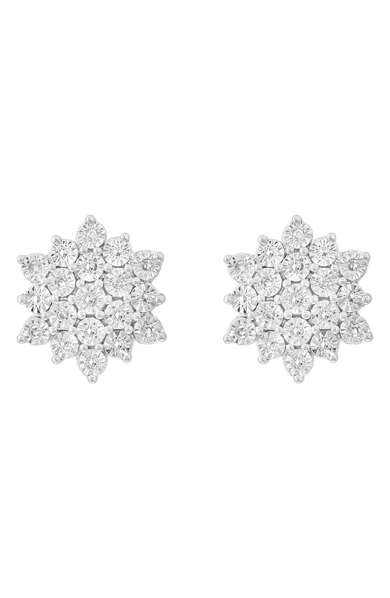 EFFY Diamond Earrings, Alternate, color, Silver/ Diamond